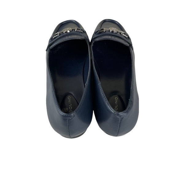 Bandolino Navy Leather Loafers - Picture 6 of 10